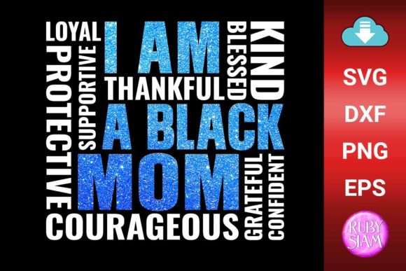 I Am a Black Mom, Glitter Mom Shirt Graphics and Crafts Review