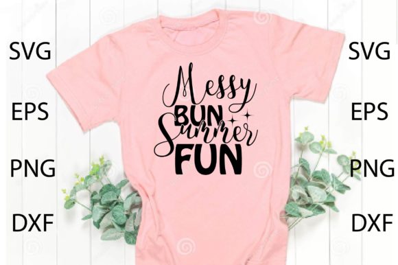 Messy Bun Summer FunSVG Graphics and Crafts Review
